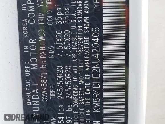 ✅ 2022 Hyundai Palisade SEL • VIN: KM8R4DHE2NU420406 • Лот: 88039145. Опубликован ранее на Copart с пробегом 73 178 миль. Бесплатный доступ к архиву аукционных продаж из США и подробный отчёт об истории автомобиля на DreamBid. Изображение 15.