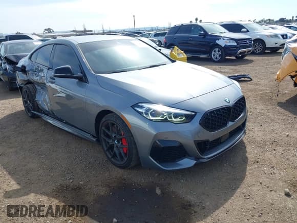 ✅ 2024 BMW 2 Series M235i xDrive • VIN: WBA13AL09R7N22950 • Lot: 41899811. Listed on IAAI with 16,631 mi. Free auction sales archive from the USA and detailed vehicle history report at DreamBid. Image 1.