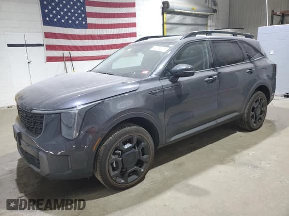 ✅ 2025 Kia Sorento X-Line EX • VIN: 5XYRHDJF9SG348905 • Lot: 62284325. Wystawiony na Copart z przebiegiem 8 986 mil. Bezpłatny archiwum sprzedaży aukcyjnych z USA i szczegółowy raport historii pojazdu na DreamBid. Zdjęcie 1.