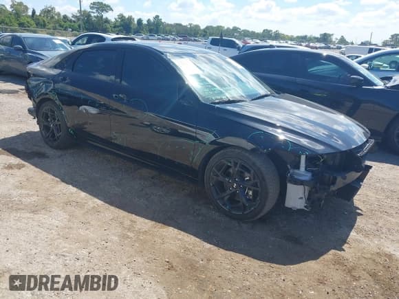 ✅ 2024 Hyundai Elantra N Line • VIN: KMHLR4DF6RU742056 • Лот: 43338827. Опубликован ранее на IAAI с пробегом 25 796 миль. Бесплатный доступ к архиву аукционных продаж из США и подробный отчёт об истории автомобиля на DreamBid. Изображение 1.