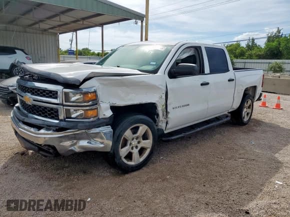 ✅ 2014 Chevrolet Silverado 1500 Work Truck • VIN: 3GCPCPEH6EG340575 • Лот: 65131185. Опубликован ранее на Copart с пробегом 104 746 миль. Бесплатный доступ к архиву аукционных продаж из США и подробный отчёт об истории автомобиля на DreamBid. Изображение 1.