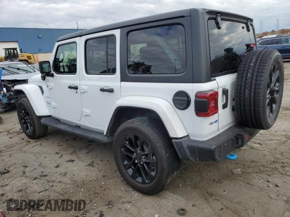 ✅ 2023 Jeep Wrangler Sahara • VIN: 1C4JJXP6XPW569403 • Lot: 90239555. Listed on Copart with 7,799 mi. Free auction sales archive from the USA and detailed vehicle history report at DreamBid. Image 2.