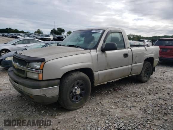 2005 Chevrolet Silverado 1500 Work Truck z VIN 1GCEC14X55Z142602, wystawiony jako Copart lot #65685494 z przebiegiem 103 299 mil mil oraz Czysty tytuł • Clean title. Historia ofert i sprzedaży dostępna na DreamBid. Obrazek 1.