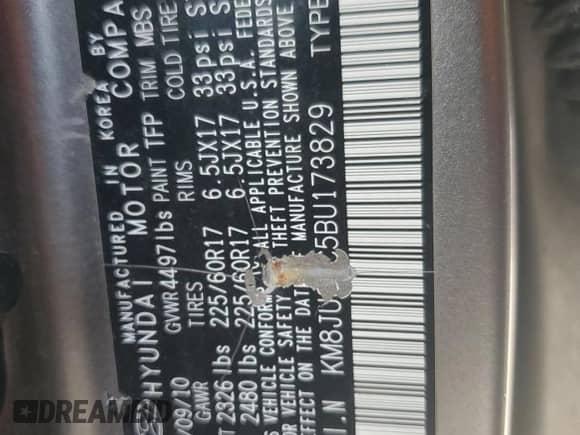✅ 2011 Hyundai Tucson Limited • VIN: KM8JU3AC5BU173829 • Lot: 70771204. Wystawiony na Copart z przebiegiem Nie podano mil. Skorzystaj z bezpłatnego archiwum sprzedaży aukcyjnych z USA i zobacz szczegółowy raport historii pojazdu na DreamBid. Zdjęcie 15.