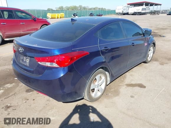 ✅ 2013 Hyundai Elantra Limited • VIN: 5NPDH4AE0DH289465 • Lot: 43311489. Listed on IAAI with 128,804 mi. Free auction sales archive from the USA and detailed vehicle history report at DreamBid. Image 4.