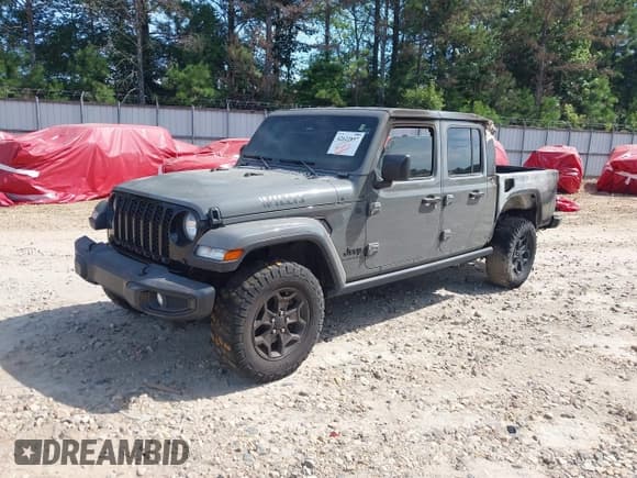 ✅ 2023 Jeep Gladiator Sport S • VIN: 1C6HJTAG4PL501583 • Lot: 42622857. Listed on IAAI with Not provided. Free auction sales archive from the USA and detailed vehicle history report at DreamBid. Image 2.