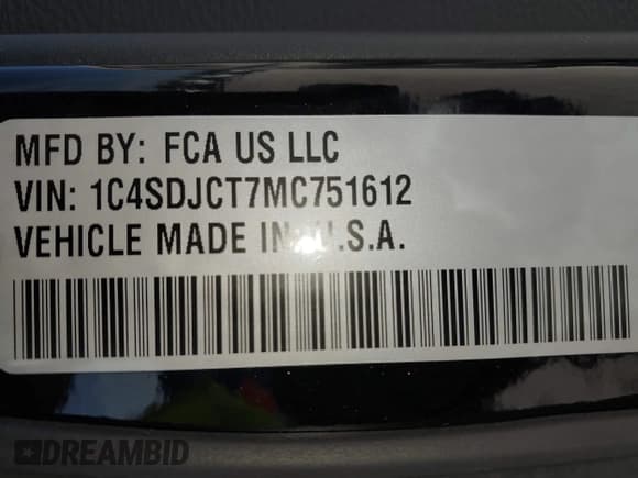 ✅ 2021 Dodge Durango R/T • VIN: 1C4SDJCT7MC751612 • Lot: 43084799. Wystawiony na IAAI z przebiegiem Nie podano. Bezpłatny archiwum sprzedaży aukcyjnych z USA i szczegółowy raport historii pojazdu na DreamBid. Zdjęcie 9.