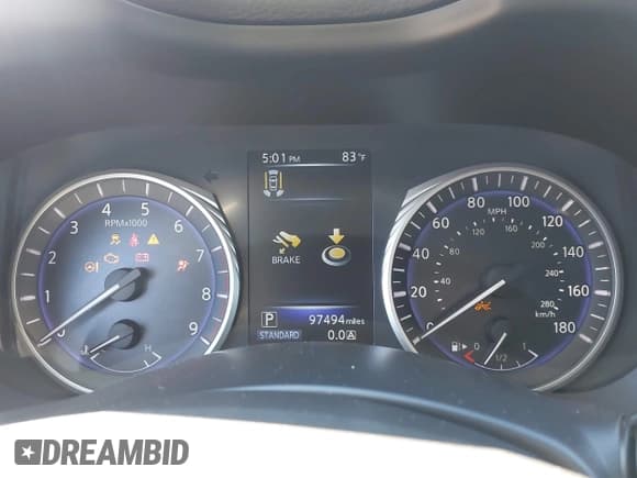 ✅ 2017 Infiniti Q50 Red Sport 400 • VIN: JN1FV7AR4HM870603 • Lot: 43486953. Wystawiony na IAAI z przebiegiem 97 494 mil. Bezpłatny archiwum sprzedaży aukcyjnych z USA i szczegółowy raport historii pojazdu na DreamBid. Zdjęcie 7.