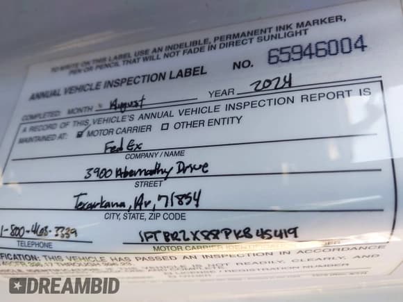 ✅ 2023 Ford Transit Cargo • VIN: 1FTBR2X88PKB45419 • Лот: 41760563. Опубликован ранее на IAAI с пробегом 71 536 миль. Бесплатный доступ к архиву аукционных продаж из США и подробный отчёт об истории автомобиля на DreamBid. Изображение 9.