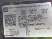 ✅ 2019 Chevrolet Silverado 1500 Work Truck • VIN: 3GCNWAEH9KG310316 • Lot: 43592243. Wystawiony na IAAI z przebiegiem 88 966 mil. Bezpłatny archiwum sprzedaży aukcyjnych z USA i szczegółowy raport historii pojazdu na DreamBid. Zdjęcie 9.