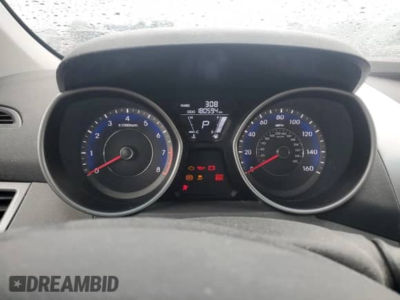 2013 Hyundai Elantra GLS z VIN KMHDH4AE2DU966999, wystawiony jako Copart lot #84441285 z przebiegiem 180 594 mil mil oraz Szkoda całkowita • Salvage title. Historia ofert i sprzedaży dostępna na DreamBid. Obrazek 9.