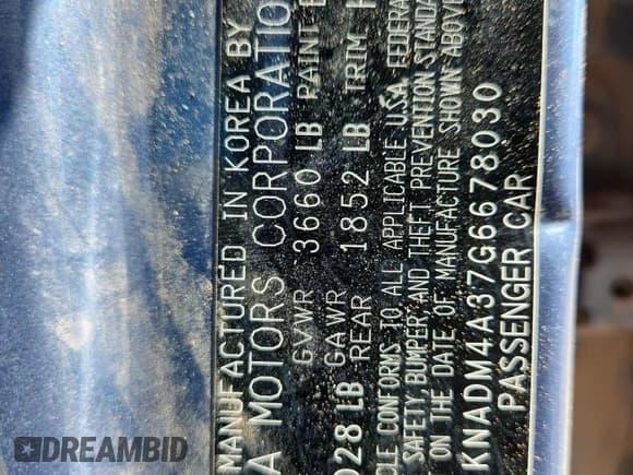 ✅ 2016 Kia Rio LX • VIN: KNADM4A37G6678030 • Лот: 84939075. Опубликован ранее на Copart с пробегом 126 046 миль. Бесплатный доступ к архиву аукционных продаж из США и подробный отчёт об истории автомобиля на DreamBid. Изображение 12.