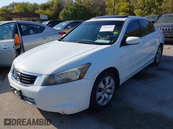 ✅ 2008 Honda Accord EX-L • VIN: 1HGCP268X8A003979 • Лот: 43658412. Опубликован ранее на IAAI с пробегом 186 348 миль. Бесплатный доступ к архиву аукционных продаж из США и подробный отчёт об истории автомобиля на DreamBid. Изображение 2.