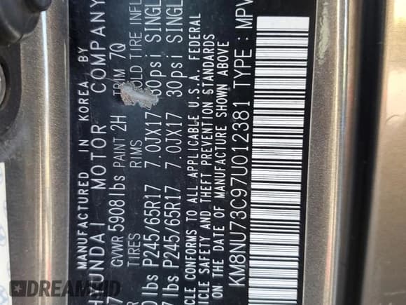 ✅ 2007 Hyundai Veracruz GLS • VIN: KM8NU73C97U012381 • Lot: 61043025. Listed on Copart with 224,260 mi. Free auction sales archive from the USA and detailed vehicle history report at DreamBid. Image 12.