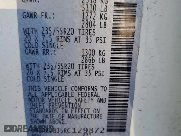 ✅ 2024 Nissan Murano SV • VIN: 5N1AZ2BJ5RC129872 • Lot: 90369215. Listed on Copart with 5,885 mi. Free auction sales archive from the USA and detailed vehicle history report at DreamBid. Image 13.