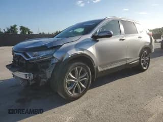 ✅ 2021 Honda CR-V Touring • VIN: 2HKRW1H99MH424686 • Lot: 80691755. Listed on Copart with 34,381 mi. Free auction sales archive from the USA and detailed vehicle history report at DreamBid. Image 1.