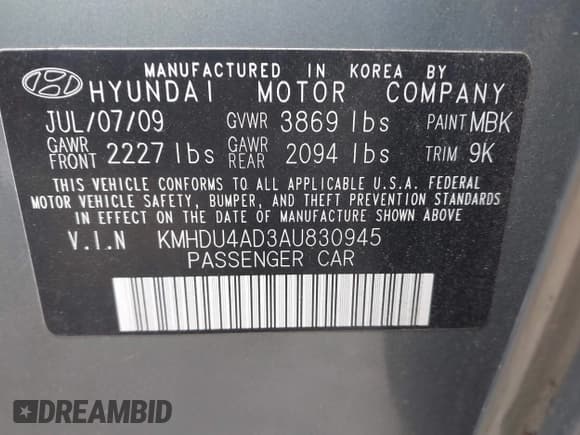 ✅ 2010 Hyundai Elantra GLS • VIN: KMHDU4AD3AU830945 • Лот: 43591804. Опубликован ранее на IAAI с пробегом 90 623 миль. Бесплатный доступ к архиву аукционных продаж из США и подробный отчёт об истории автомобиля на DreamBid. Изображение 9.