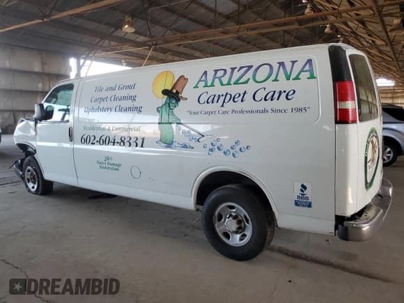 ✅ 2017 Chevrolet Express Cargo • VIN: 1GCWGBFF7H1110935 • Lot: 65922245. Listed on Copart with 152,570 mi. Free auction sales archive from the USA and detailed vehicle history report at DreamBid. Image 2.