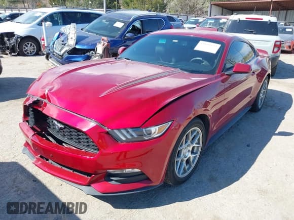 ✅ 2017 Ford Mustang V6 • VIN: 1FA6P8AM7H5353393 • Lot: 41878644. Listed on IAAI with 42,687 mi. Free auction sales archive from the USA and detailed vehicle history report at DreamBid. Image 2.