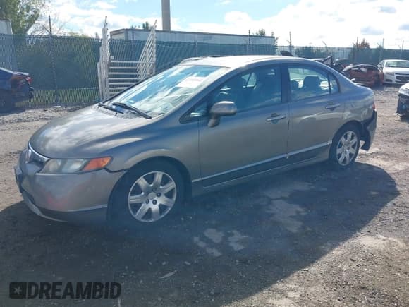 ✅ 2008 Honda Civic LX • VIN: 2HGFA16518H331601 • Lot: 43485042. Listed on IAAI with Not provided. Free auction sales archive from the USA and detailed vehicle history report at DreamBid. Image 2.