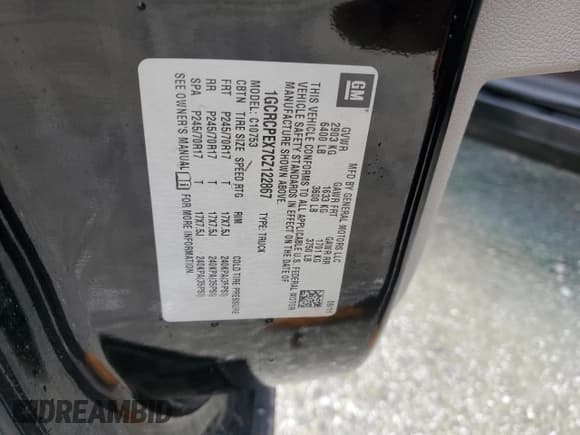 ✅ 2012 Chevrolet Silverado 1500 Work Truck • VIN: 1GCRCPEX7CZ122867 • Lot: 74845974. Listed on Copart with Not provided. Free auction sales archive from the USA and detailed vehicle history report at DreamBid. Image 13.