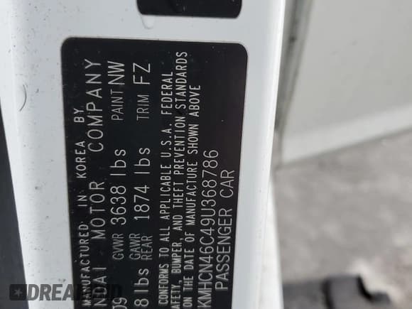 ✅ 2009 Hyundai Accent Auto GLS • VIN: KMHCN46C49U368786 • Лот: 43807225. Опубликован ранее на Copart с пробегом 105 451 миль. Бесплатный доступ к архиву аукционных продаж из США и подробный отчёт об истории автомобиля на DreamBid. Изображение 12.