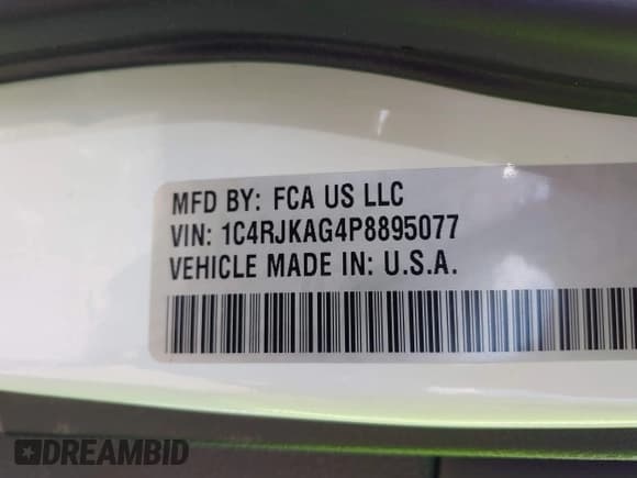 ✅ 2023 Jeep Grand Cherokee Altitude • VIN: 1C4RJKAG4P8895077 • Lot: 42212118. Listed on IAAI with 49,388 mi. Free auction sales archive from the USA and detailed vehicle history report at DreamBid. Image 9.