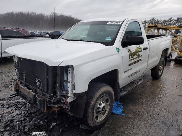 ✅ 2015 Chevrolet Silverado 2500HD Work Truck • VIN: 1GC0KUEG1FZ110650 • Lot: 39325194. Listed on Copart with 155,925 mi. Free auction sales archive from the USA and detailed vehicle history report at DreamBid. Image 1.