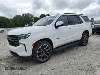 2022 Chevrolet Tahoe RST с VIN 1GNSCRKD8NR147133, выставлен на аукционе Copart как лот 54778845 с пробегом 76 549 миль миль и Списание • Salvage title. История ставок и продаж доступна на DreamBid. Изображение 1.