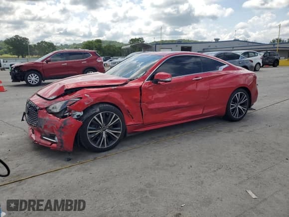 ✅ 2021 Infiniti Q60 Luxe • VIN: JN1EV7KL1MM470465 • Lot: 65456805. Listed on Copart with 63,452 mi. Free auction sales archive from the USA and detailed vehicle history report at DreamBid. Image 1.