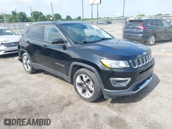 ✅ 2020 Jeep Compass Limited • VIN: 3C4NJCCB6LT218582 • Lot: 42508477. Listed on IAAI with 98,580 mi. Free auction sales archive from the USA and detailed vehicle history report at DreamBid. Image 1.