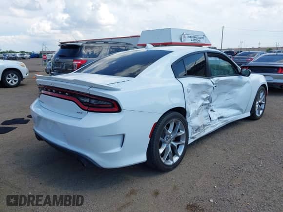 2023 Dodge Charger GT with VIN 2C3CDXHG8PH651303, listed as a IAAI auction lot 43044591 with 16,018 mi miles and . Bid and sale history available at DreamBid. Image 4.