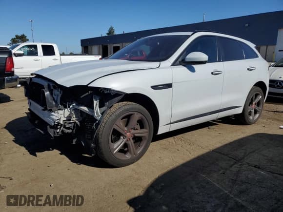 ✅ 2018 Jaguar F-Pace 30t R-Sport • VIN: SADCL2GX4JA350265 • Lot: 81139485. Listed on Copart with 85,891 mi. Free auction sales archive from the USA and detailed vehicle history report at DreamBid. Image 1.