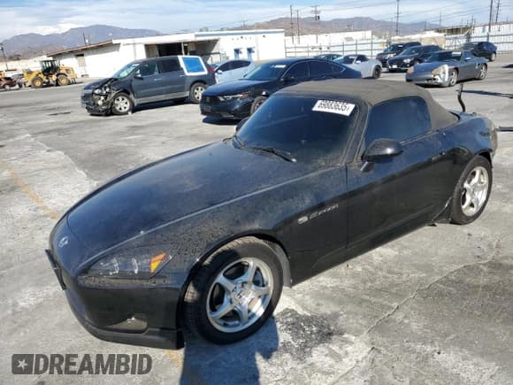 ✅ 2000 Honda S2000 • VIN: JHMAP1144YT001023 • Лот: 69883635. Опубликован ранее на Copart с пробегом 36 867 миль. Бесплатный доступ к архиву аукционных продаж из США и подробный отчёт об истории автомобиля на DreamBid. Изображение 1.