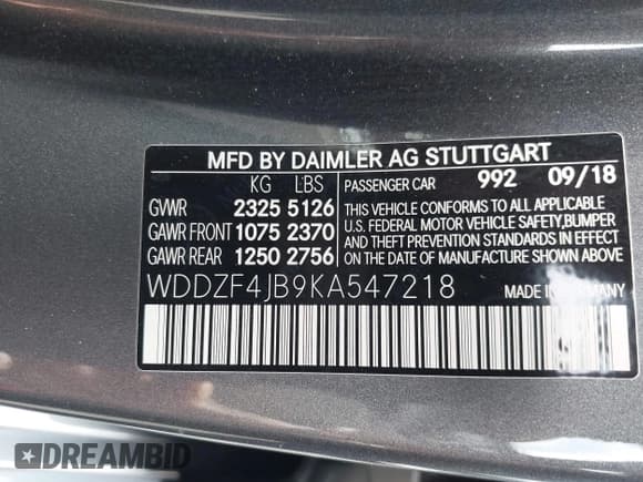 ✅ 2019 Mercedes-Benz E 300 • VIN: WDDZF4JB9KA547218 • Lot: 42794974. Wystawiony na IAAI z przebiegiem 48 874 mil. Bezpłatny archiwum sprzedaży aukcyjnych z USA i szczegółowy raport historii pojazdu na DreamBid. Zdjęcie 9.