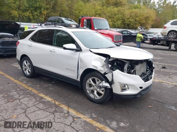2019 Chevrolet Equinox LT with VIN 2GNAXVEX4K6267162, listed as a IAAI auction lot 43445786 with 73,104 mi miles and . Bid and sale history available at DreamBid. Image 1.