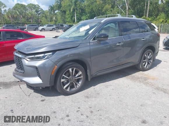 ✅ 2025 Infiniti QX60 Luxe • VIN: 5N1AL1FSXSC331546 • Lot: 43504768. Wystawiony na IAAI z przebiegiem 14 065 mil. Bezpłatny archiwum sprzedaży aukcyjnych z USA i szczegółowy raport historii pojazdu na DreamBid. Zdjęcie 2.