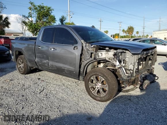 ✅ 2021 GMC Sierra 1500 SLE • VIN: 1GTV9BED7MZ345482 • Лот: 62396485. Опубликован ранее на Copart с пробегом 43 501 миль. Бесплатный доступ к архиву аукционных продаж из США и подробный отчёт об истории автомобиля на DreamBid. Изображение 4.