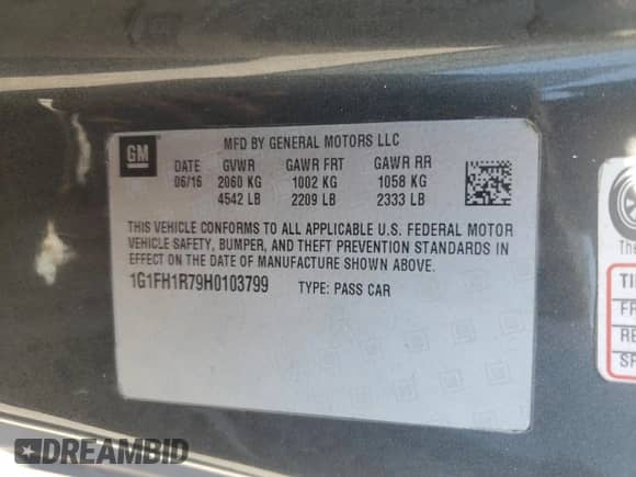 2017 Chevrolet Camaro 2SS с VIN 1G1FH1R79H0103799, выставлен на аукционе Copart как лот 71201875 с пробегом 66 217 миль миль и Списание • Salvage title. История ставок и продаж доступна на DreamBid. Изображение 12.