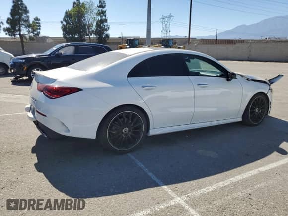 2023 Mercedes-Benz CLA 250 with VIN W1K5J4GB3PN409887, listed as a Copart auction lot 62943245 with 41,549 mi miles and Salvage title. Bid and sale history available at DreamBid. Image 3.