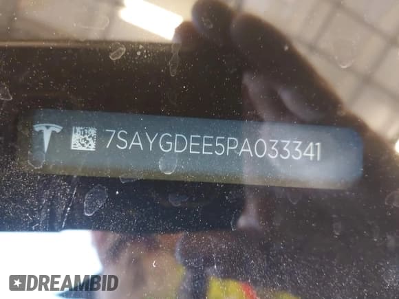 ✅ 2023 Tesla Model Y Long Range • VIN: 7SAYGDEE5PA033341 • Lot: 41379625. Listed on IAAI with Not provided. Free auction sales archive from the USA and detailed vehicle history report at DreamBid. Image 9.