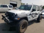 ✅ 2020 Jeep Wrangler Unlimited Willys • VIN: 1C4HJXDG3LW188076 • Лот: 66731065. Опубликован ранее на Copart с пробегом 53 111 миль. Бесплатный доступ к архиву аукционных продаж из США и подробный отчёт об истории автомобиля на DreamBid. Изображение 1.