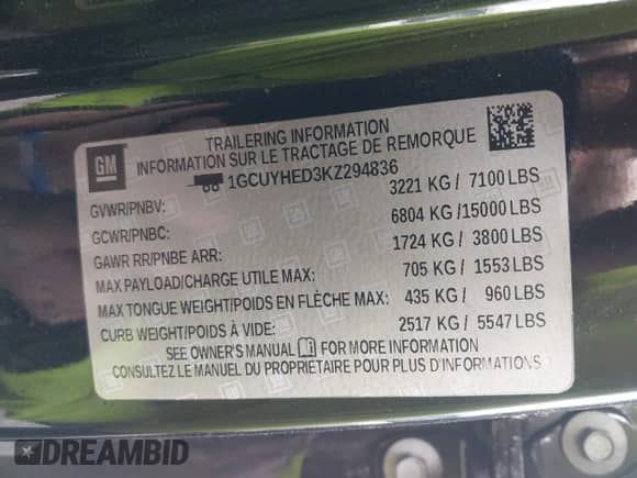 2019 Chevrolet Silverado 1500 High Country с VIN 1GCUYHED3KZ294836, выставлен на аукционе IAAI как лот 42045875 с пробегом 77 697 миль миль и . История ставок и продаж доступна на DreamBid. Изображение 9.