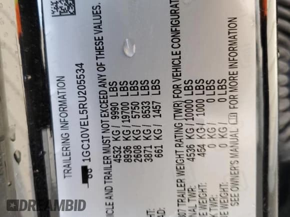 ✅ 2024 Chevrolet Silverado EV Work Truck • VIN: 1GC10VEL5RU205534 • Лот: 41828355. Опубликован ранее на Copart с пробегом Не указан. Бесплатный доступ к архиву аукционных продаж из США и подробный отчёт об истории автомобиля на DreamBid. Изображение 12.