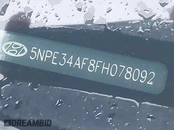 2015 Hyundai Sonata Sport with VIN 5NPE34AF8FH078092, listed as a IAAI auction lot 43540030 with 113,886 mi miles and . Bid and sale history available at DreamBid. Image 9.