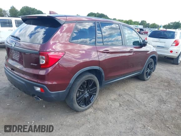 ✅ 2019 Honda Passport Sport • VIN: 5FNYF7H28KB005032 • Лот: 43060059. Опубликован ранее на IAAI с пробегом 35 463 миль. Бесплатный доступ к архиву аукционных продаж из США и подробный отчёт об истории автомобиля на DreamBid. Изображение 4.