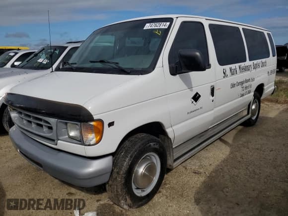 ✅ 2000 Ford Econoline Passenger XL • VIN: 1FBSS31L1YHB80264 • Лот: 74762814. Опубликован ранее на Copart с пробегом 61 702 миль. Бесплатный доступ к архиву аукционных продаж из США и подробный отчёт об истории автомобиля на DreamBid. Изображение 1.