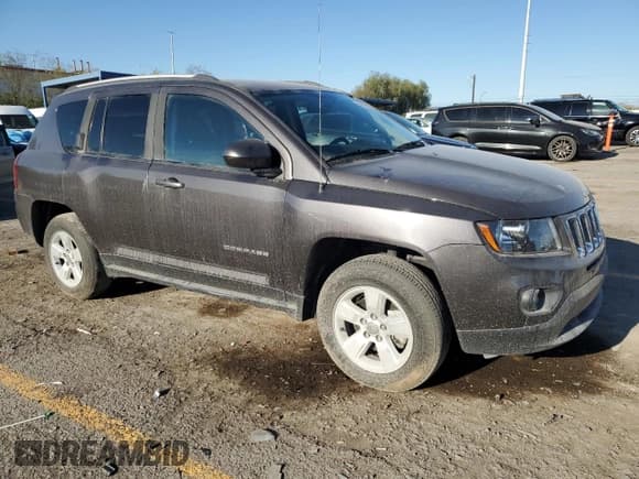 ✅ 2017 Jeep Compass Latitude • VIN: 1C4NJCEA5HD115980 • Lot: 80718455. Listed on Copart with 56,031 mi. Free auction sales archive from the USA and detailed vehicle history report at DreamBid. Image 4.