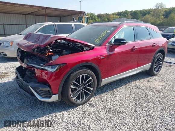 ✅ 2024 Acura ZDX w/A-Spec Package • VIN: 4W5KHNRL6RZ504110 • Lot: 43245859. Listed on IAAI with 9,938 mi. Free auction sales archive from the USA and detailed vehicle history report at DreamBid. Image 2.