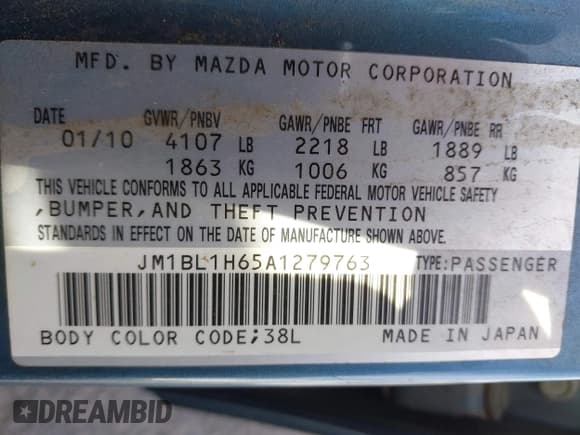 ✅ 2010 Mazda 3 S Grand Touring • VIN: JM1BL1H65A1279763 • Lot: 43680362. Wystawiony na IAAI z przebiegiem 272 489 mil. Bezpłatny archiwum sprzedaży aukcyjnych z USA i szczegółowy raport historii pojazdu na DreamBid. Zdjęcie 9.